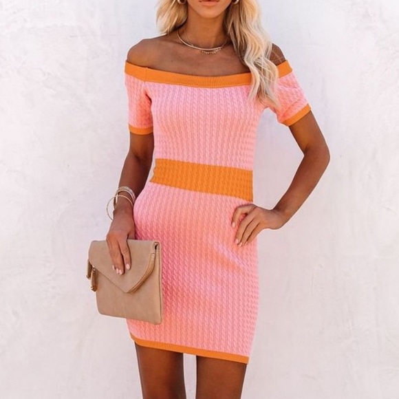 Vici Dresses & Skirts - NWT Vici Velma Off the Shoulder Knit Dress
